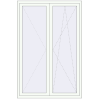Pricing Balcony doors 1399x2100 mm BALCONY DOOR REHAU SYNEGO RAL 9016 Traffic white two-sided
