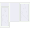 Pricing Balcony doors 2995x2528 mm BALCONY DOOR REHAU SYNEGO RAL 9016 Traffic white two-sided