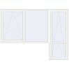 Ustalenie cen Drzwi balkonowe 2800x2100 mm BALCONY DOOR REHAU EURO 70 RAL 9016 Traffic white dwustronny