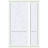 Pricing Balcony doors 1420x2100 mm BALCONY DOOR REHAU EURO 70 RAL 9016 Traffic white two-sided