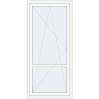 Pricing Balcony doors 950x2050 mm BALCONY DOOR REHAU SYNEGO RAL 9016 Traffic white two-sided