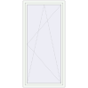 Pricing Balcony doors 1070x2200 mm BALCONY DOOR REHAU SYNEGO RAL 9016 Traffic white two-sided