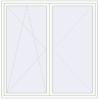 Pricing Balcony doors 2100x2100 mm BALCONY DOOR REHAU EURO 70 RAL 9016 Traffic white two-sided