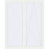 Pricing Balcony doors 1800x2260 mm BALCONY DOOR REHAU SYNEGO RAL 9016 Traffic white two-sided