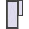 Ustalenie cen Drzwi balkonowe 1270x2140 mm BALCONY DOOR REHAU SYNEGO BASALT_GREY dwustronny