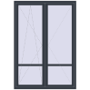 Pricing Balcony doors 1550x2200 mm BALCONY DOOR REHAU EURO 70 ANTHRACITE_GREY_STRUKTURAL two-sided