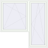 Pricing Balcony doors 2000x2005 mm BALCONY DOOR REHAU EURO 60 RAL 9016 Traffic white two-sided