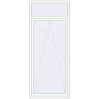 Pricing Balcony doors 1000x2400 mm BALCONY DOOR REHAU EURO 70 RAL 9016 Traffic white two-sided
