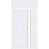 Pricing Balcony doors 1350x2400 mm BALCONY DOOR REHAU EURO 70 RAL 9016 Traffic white two-sided