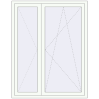 Ustalenie cen Drzwi balkonowe 1400x1800 mm BALCONY DOOR REHAU SYNEGO RAL 9016 Traffic white dwustronny