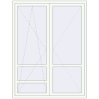 Ustalenie cen Drzwi balkonowe 1600x2100 mm BALCONY DOOR REHAU EURO 70 RAL 9016 Traffic white dwustronny