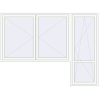Pricing Balcony doors 2800x2100 mm BALCONY DOOR REHAU SYNEGO RAL 9016 Traffic white two-sided