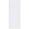 Pricing Balcony doors 1000x2500 mm BALCONY DOOR REHAU EURO 70 RAL 9016 Traffic white two-sided