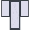 Ustalenie cen Drzwi balkonowe 1980x2130 mm BALCONY DOOR REHAU SYNEGO ANTHRACITE_GREY_STRUKTURAL dwustronny