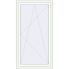 Pricing Balcony doors 1000x1800 mm BALCONY DOOR REHAU SYNEGO RAL 9016 Traffic white two-sided