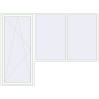 Pricing Balcony doors 3080x2300 mm BALCONY DOOR REHAU EURO 70 RAL 9016 Traffic white two-sided