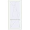 Pricing Balcony doors 1000x2280 mm BALCONY DOOR REHAU SYNEGO RAL 9016 Traffic white two-sided