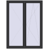 Pricing Balcony doors 1500x2000 mm BALCONY DOOR REHAU EURO 70 ANTHRACITE_GREY_GLATT two-sided