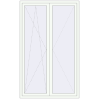 Pricing Balcony doors 1400x2300 mm BALCONY DOOR REHAU SYNEGO RAL 9016 Traffic white two-sided