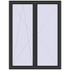 Pricing Balcony doors 1600x2100 mm BALCONY DOOR REHAU EURO 70 BLACK_STRUCTURAL external