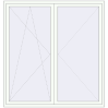 Pricing Balcony doors 2000x2100 mm BALCONY DOOR REHAU EURO 60 RAL 9016 Traffic white two-sided
