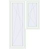 Ustalenie cen Drzwi balkonowe 1300x2100 mm BALCONY DOOR REHAU SYNEGO RAL 9016 Traffic white dwustronny