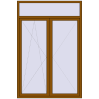 Pricing Balcony doors 1600x2400 mm BALCONY DOOR REHAU SYNEGO GOLDEN OAK two-sided