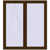 Ustalenie cen Drzwi balkonowe 1700x1900 mm BALCONY DOOR REHAU SYNEGO DARK_OAK dwustronny
