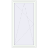 Pricing Balcony doors 1100x2100 mm BALCONY DOOR REHAU SYNEGO RAL 9016 Traffic white two-sided