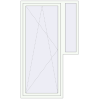 Ustalenie cen Drzwi balkonowe 1270x2140 mm BALCONY DOOR REHAU SYNEGO RAL 9016 Traffic white dwustronny