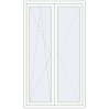 Pricing Balcony doors 1200x2100 mm BALCONY DOOR REHAU SYNEGO RAL 9016 Traffic white two-sided
