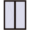 Pricing Balcony doors 1800x2350 mm BALCONY DOOR REHAU SYNEGO BLACK_BROWN two-sided