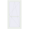 Pricing Balcony doors 1000x2100 mm BALCONY DOOR REHAU EURO 60 RAL 9016 Traffic white two-sided