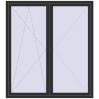 Pricing Balcony doors 1800x2000 mm BALCONY DOOR REHAU SYNEGO ANTHRACITE_GREY_GLATT external