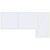 Pricing Balcony doors 4000x2100 mm BALCONY DOOR REHAU EURO 70 RAL 9016 Traffic white two-sided
