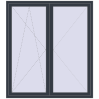 Ustalenie cen Drzwi balkonowe 1700x1900 mm BALCONY DOOR REHAU SYNEGO ANTHRACITE_GREY_STRUKTURAL dwustronny