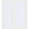 Pricing Balcony doors 1580x1790 mm BALCONY DOOR REHAU EURO 60 RAL 9016 Traffic white two-sided