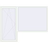 Pricing Balcony doors 2700x2020 mm BALCONY DOOR REHAU EURO 70 RAL 9016 Traffic white two-sided