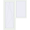 Pricing Balcony doors 1550x2000 mm BALCONY DOOR REHAU EURO 70 RAL 9016 Traffic white two-sided