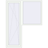 Ustalenie cen Drzwi balkonowe 1600x2100 mm BALCONY DOOR REHAU EURO 70 RAL 9016 Traffic white dwustronny