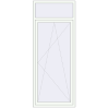 Pricing Balcony doors 960x2400 mm BALCONY DOOR REHAU SYNEGO RAL 9016 Traffic white two-sided