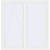 Pricing Balcony doors 2100x2200 mm BALCONY DOOR REHAU SYNEGO RAL 9016 Traffic white two-sided