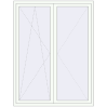 Pricing Balcony doors 1600x2100 mm BALCONY DOOR REHAU EURO 60 RAL 9016 Traffic white two-sided