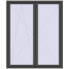 Ustalenie cen Drzwi balkonowe 1740x2100 mm BALCONY DOOR REHAU SYNEGO BASALT_GREY dwustronny