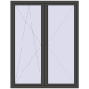 Ustalenie cen Drzwi balkonowe 1600x2050 mm BALCONY DOOR REHAU EURO 70 BASALT_GREY dwustronny
