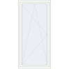 Pricing Balcony doors 1100x2200 mm BALCONY DOOR REHAU SYNEGO RAL 9016 Traffic white two-sided