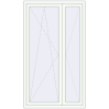 Pricing Balcony doors 1200x2100 mm BALCONY DOOR REHAU EURO 70 RAL 9016 Traffic white two-sided