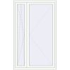 Ustalenie cen Drzwi balkonowe 1300x2100 mm BALCONY DOOR REHAU SYNEGO RAL 9016 Traffic white dwustronny