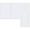 Pricing Balcony doors 2800x2300 mm BALCONY DOOR REHAU EURO 70 RAL 9016 Traffic white two-sided