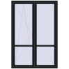 Pricing Balcony doors 1500x2200 mm BALCONY DOOR REHAU EURO 70 BLACK_COOL_110L-2 two-sided